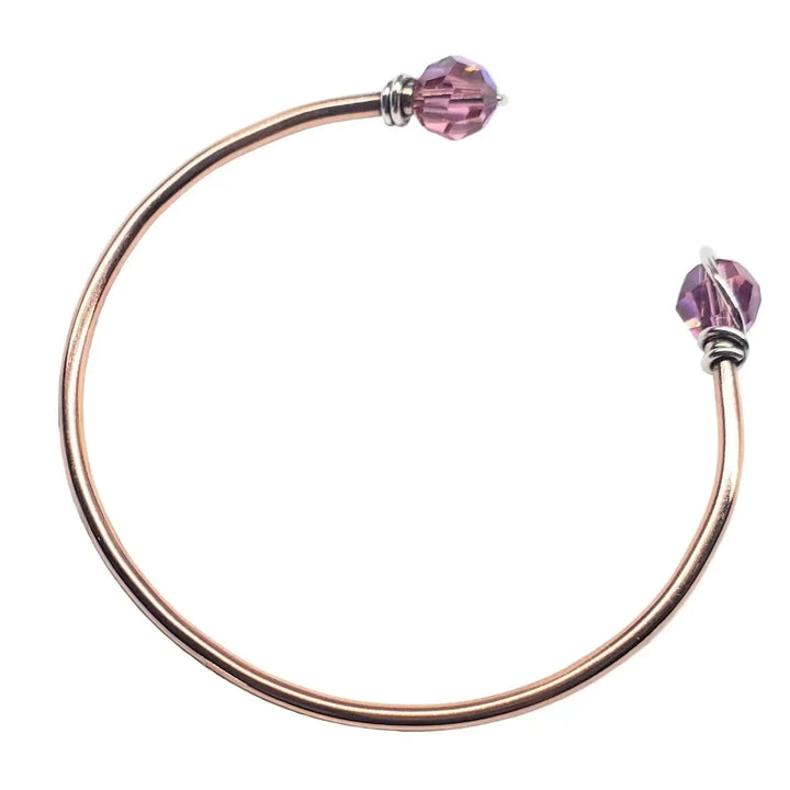 AMD1331Upside Down Crystal Gemstone Bead Ball End Cuff BanglesBraceletsBracelet$ 53.00Alexa Martha Designs