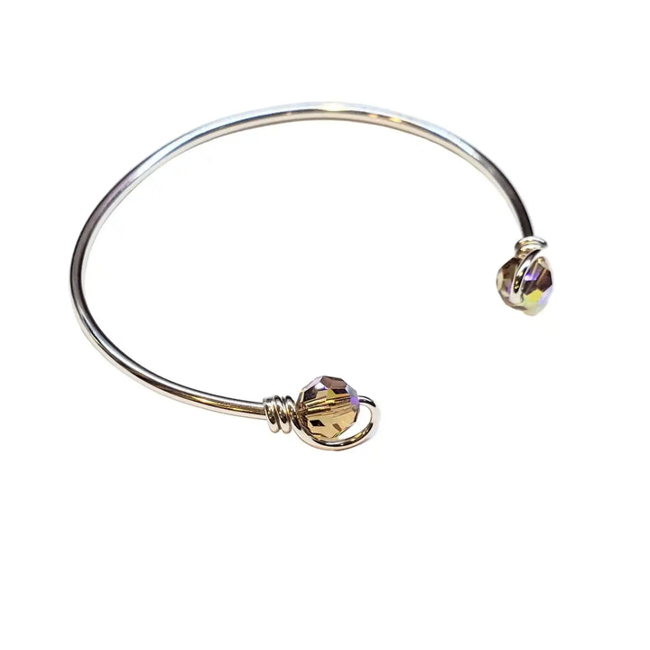 Upside Down Crystal Gemstone Bead Ball End Cuff BanglesBraceletsBracelet$ 68.00Alexa Martha Designs