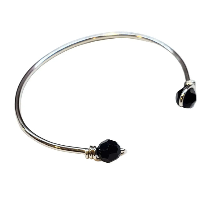 Upside Down Crystal Gemstone Bead Ball End Cuff BanglesBraceletsBracelet$ 68.00Alexa Martha Designs