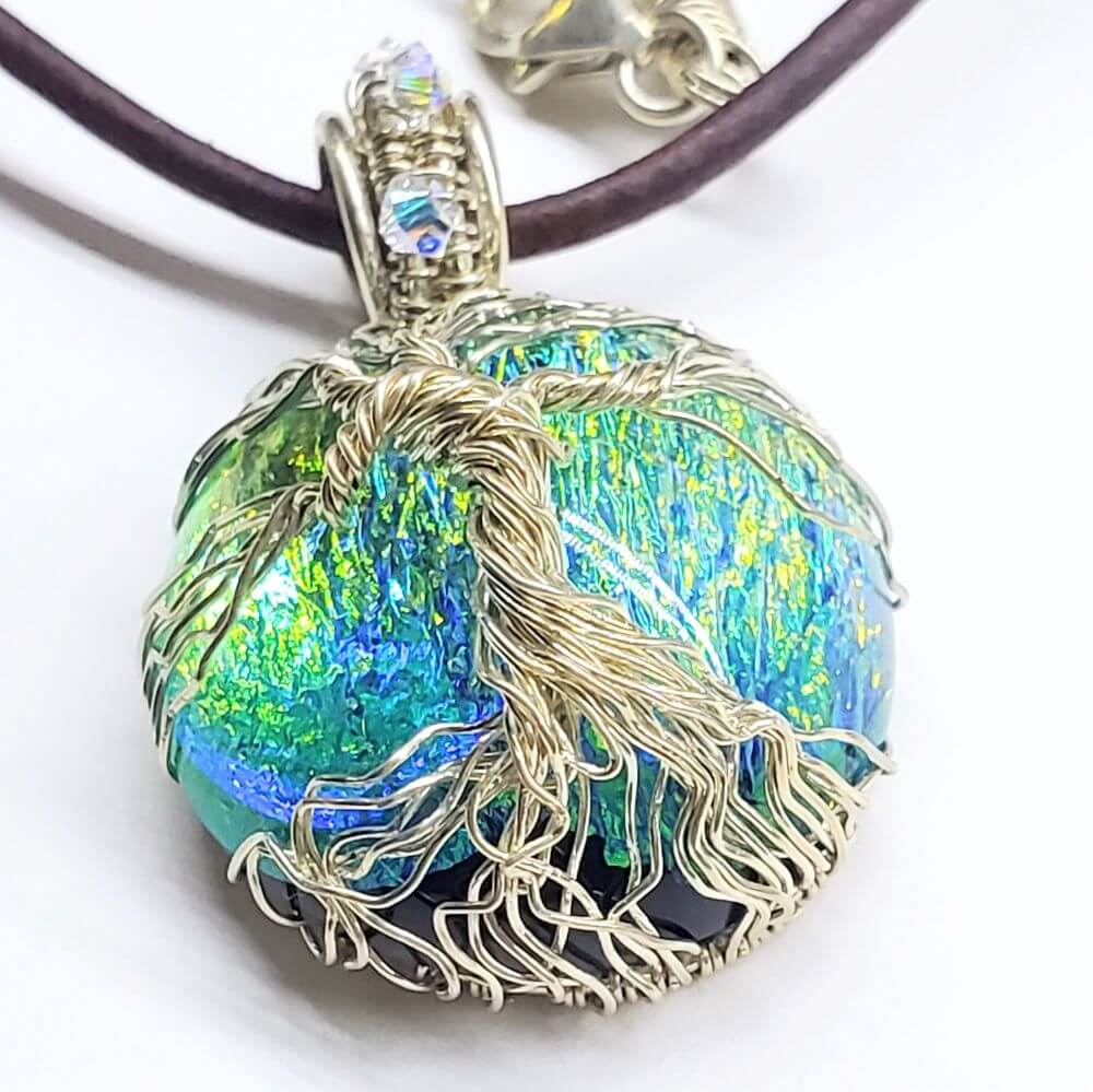 AMD1339tree of life dichroic pendant necklaceNecklacesNecklace$ 106.00Alexa Martha Designs