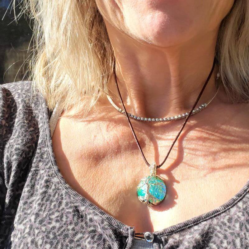 AMD1339tree of life dichroic pendant necklaceNecklacesNecklace$ 106.00Alexa Martha Designs