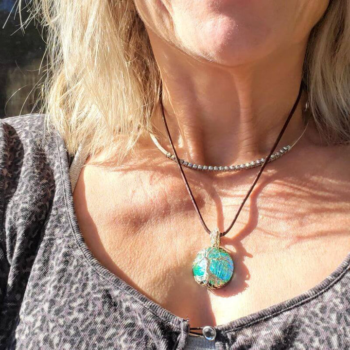 AMD1339tree of life dichroic pendant necklaceNecklacesNecklace$ 106.00Alexa Martha Designs