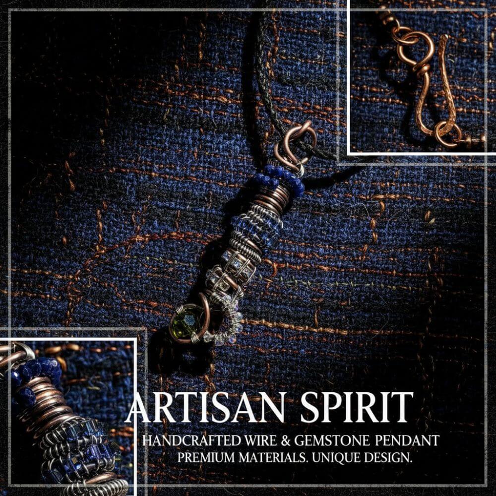 AMD1344handmade lapis lazuli pendant Necklace$ 135.00Alexa Martha Designs