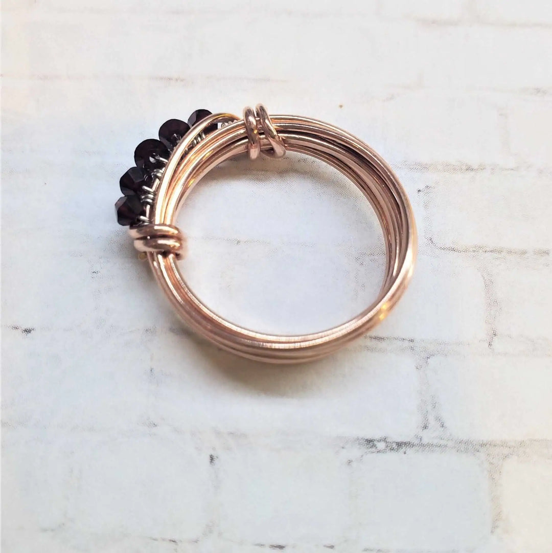 AMD1244Handmade Birthstone Crystal Ring Copper - 12 ColorsJewelryRing$ 34.00Alexa Martha Designs