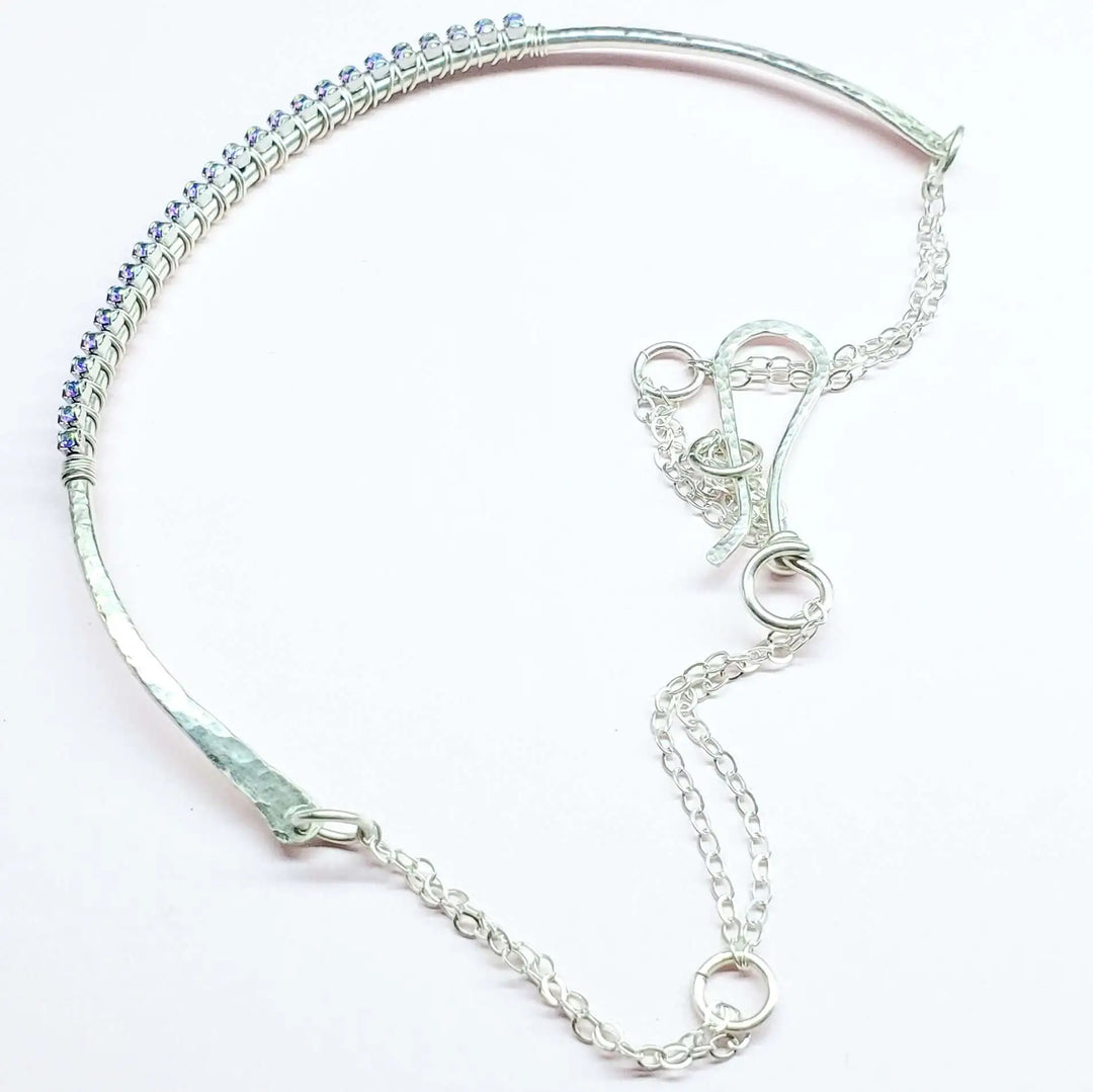 AMD131225 Year Anniversary Sterling Silver Crystal Choker GiftJewelryNecklace$ 185.00Alexa Martha Designs