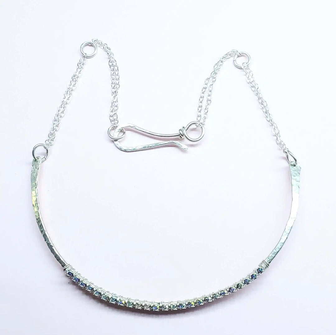 AMD131225 Year Anniversary Sterling Silver Crystal Choker GiftJewelryNecklace$ 185.00Alexa Martha Designs