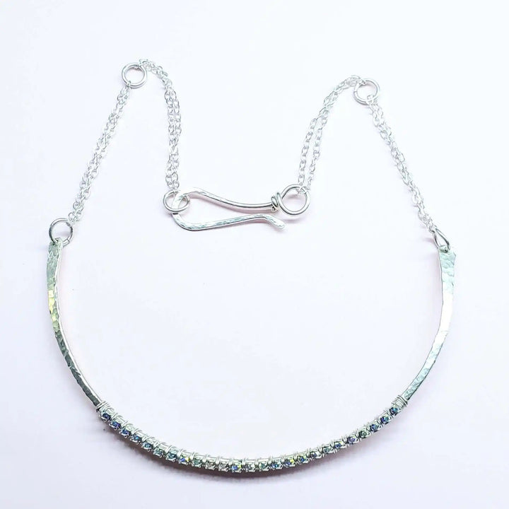 AMD131225 Year Anniversary Sterling Silver Crystal Choker GiftJewelryNecklace$ 185.00Alexa Martha Designs