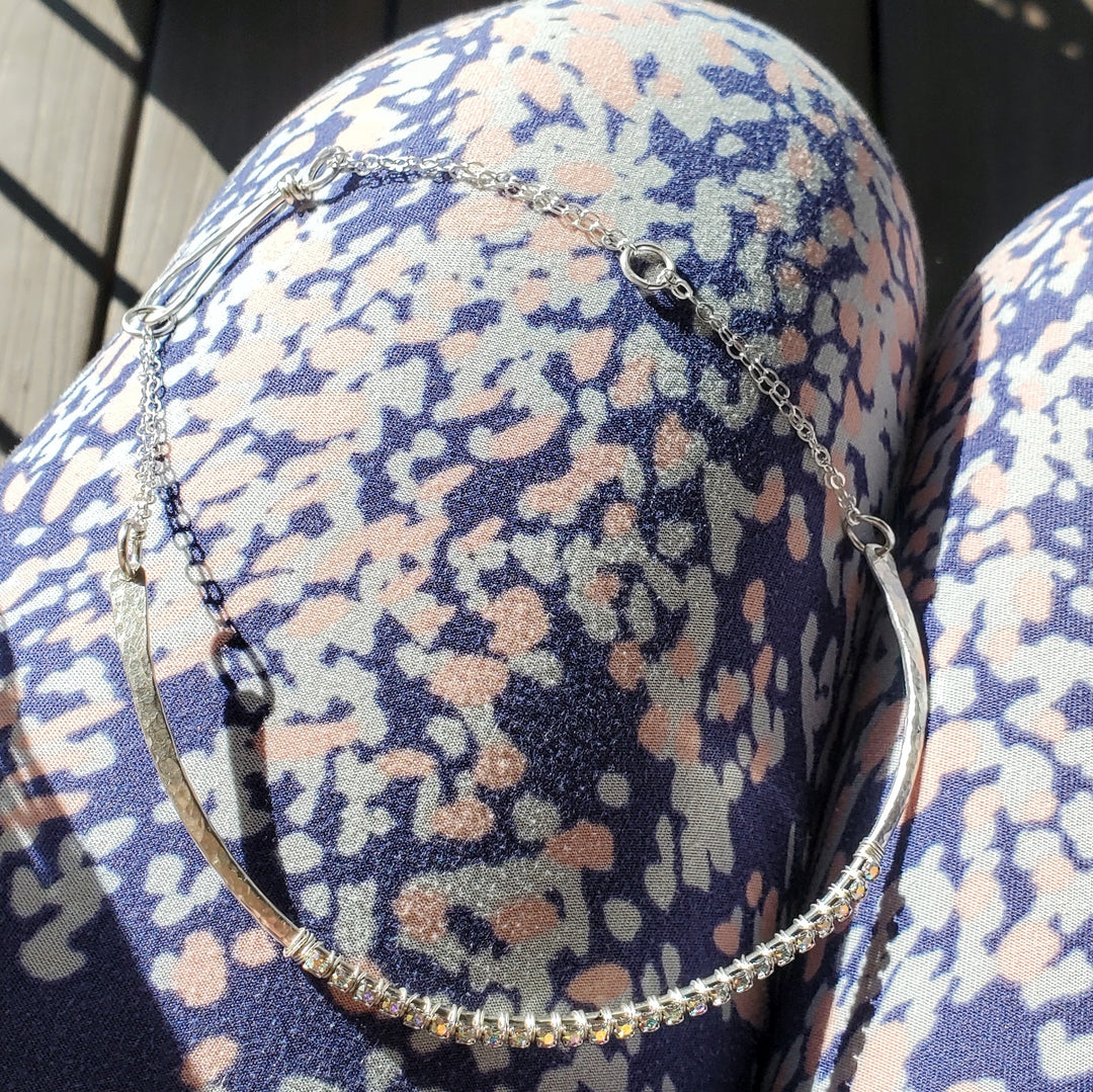 AMD131225 Year Anniversary Sterling Silver Crystal Choker GiftJewelryNecklace$ 185.00Alexa Martha Designs