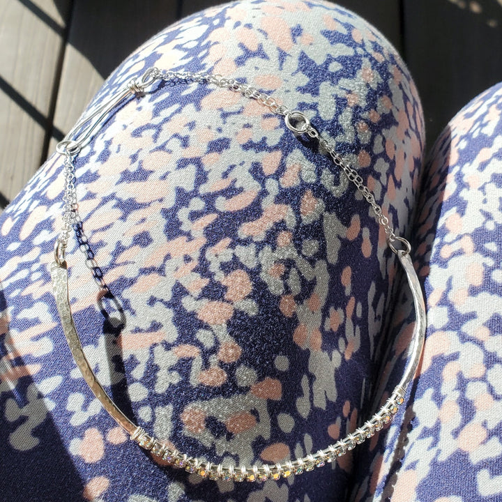 AMD131225 Year Anniversary Sterling Silver Crystal Choker GiftJewelryNecklace$ 185.00Alexa Martha Designs