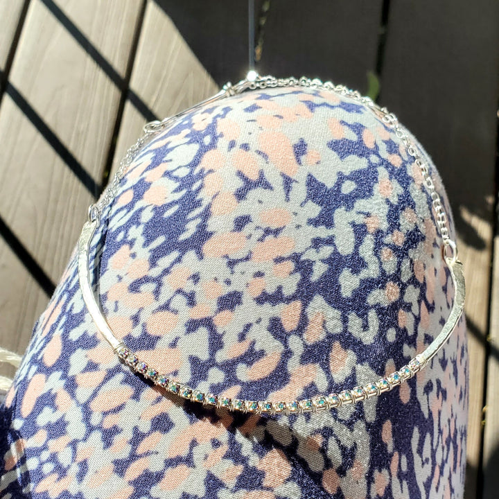 AMD131225 Year Anniversary Sterling Silver Crystal Choker GiftJewelryNecklace$ 185.00Alexa Martha Designs