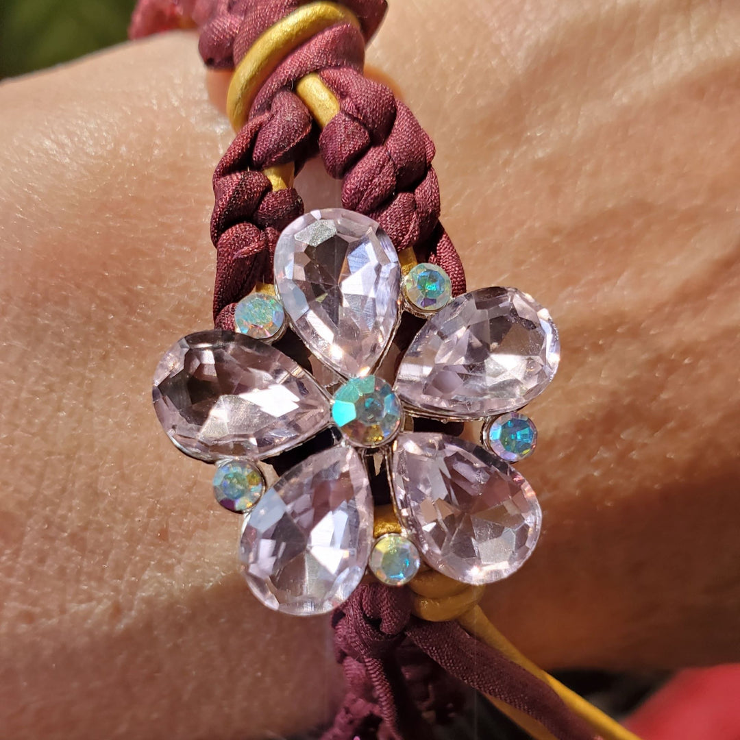 AMD1285Intricate Silk Leather Bead Woven Crystal Gemstone BraceletJewelryBracelet$ 157.00Alexa Martha Designs