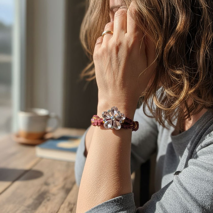 AMD1285Intricate Silk Leather Bead Woven Crystal Gemstone BraceletJewelryBracelet$ 157.00Alexa Martha Designs