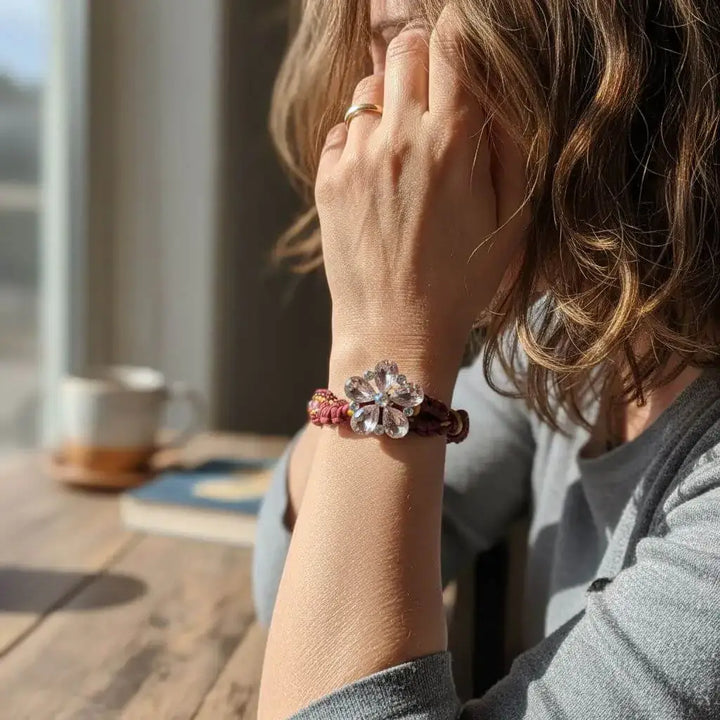 AMD1285Intricate Silk Leather Bead Woven Crystal Gemstone BraceletJewelryBracelet$ 157.00Alexa Martha Designs