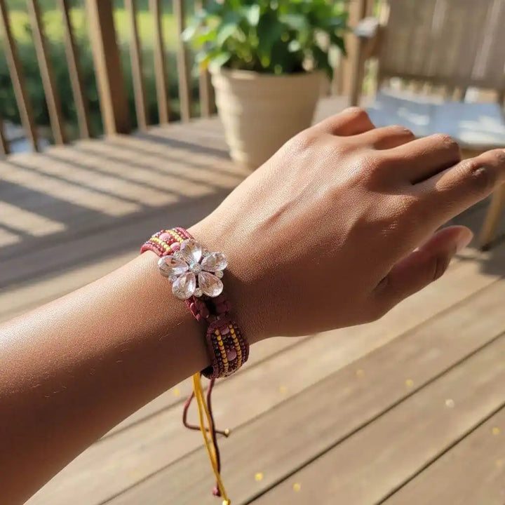 AMD1285Intricate Silk Leather Bead Woven Crystal Gemstone BraceletJewelryBracelet$ 157.00Alexa Martha Designs