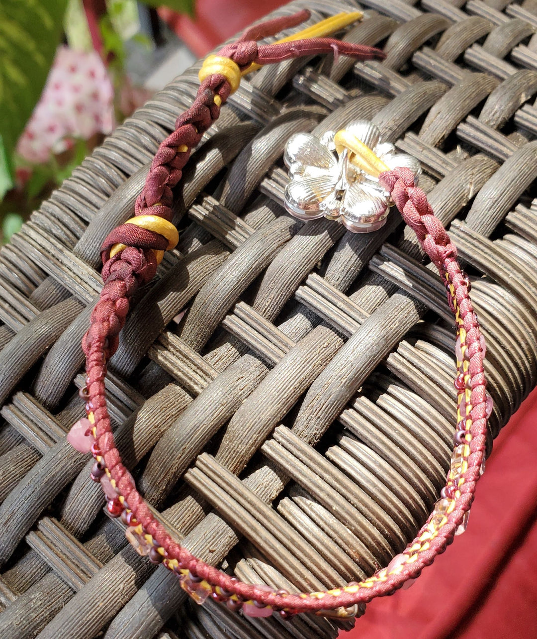 AMD1285Intricate Silk Leather Bead Woven Crystal Gemstone BraceletJewelryBracelet$ 157.00Alexa Martha Designs