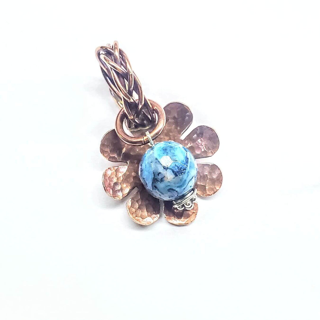 Large Braided Bail Larimar Blue Crazy Lace Bead PendantCharms & PendantsChoker$ 40.00Alexa Martha Designs