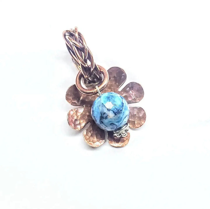 Large Braided Bail Larimar Blue Crazy Lace Bead PendantCharms &amp; PendantsChoker$ 40.00Alexa Martha Designs
