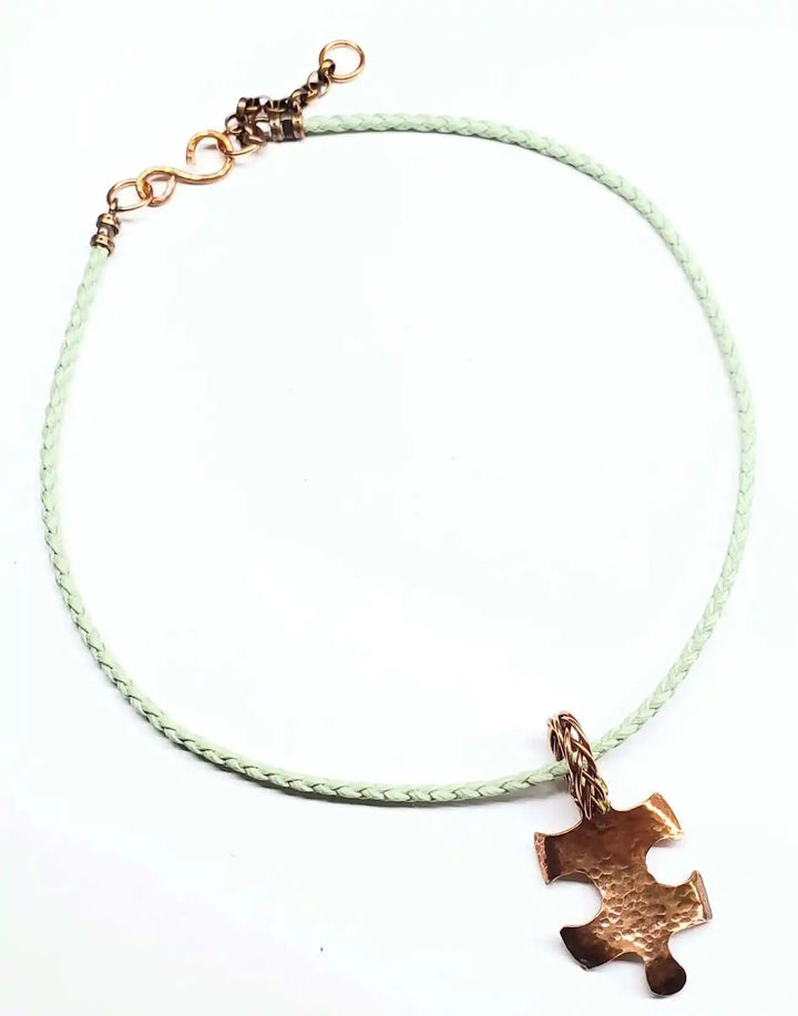 AMD1342autism awareness pendant 14K Gold Filled Wrapped PendantCharms &amp; PendantsChoker$ 50.00Alexa Martha Designs