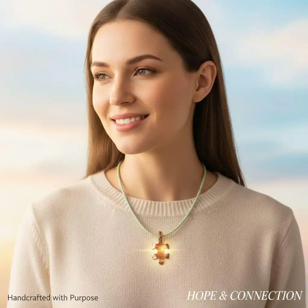 AMD1342autism awareness pendant 14K Gold Filled Wrapped PendantCharms &amp; PendantsChoker$ 50.00Alexa Martha Designs