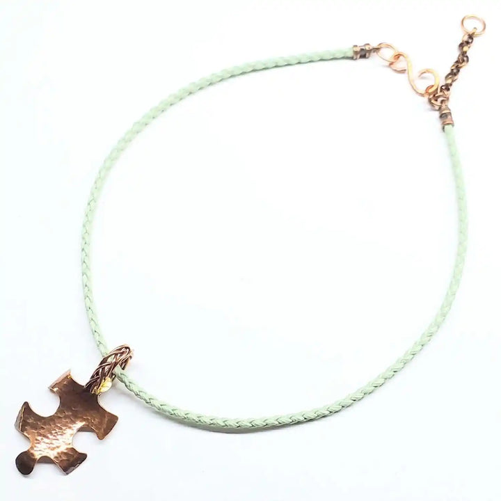 AMD1342autism awareness pendant 14K Gold Filled Wrapped PendantCharms &amp; PendantsChoker$ 50.00Alexa Martha Designs