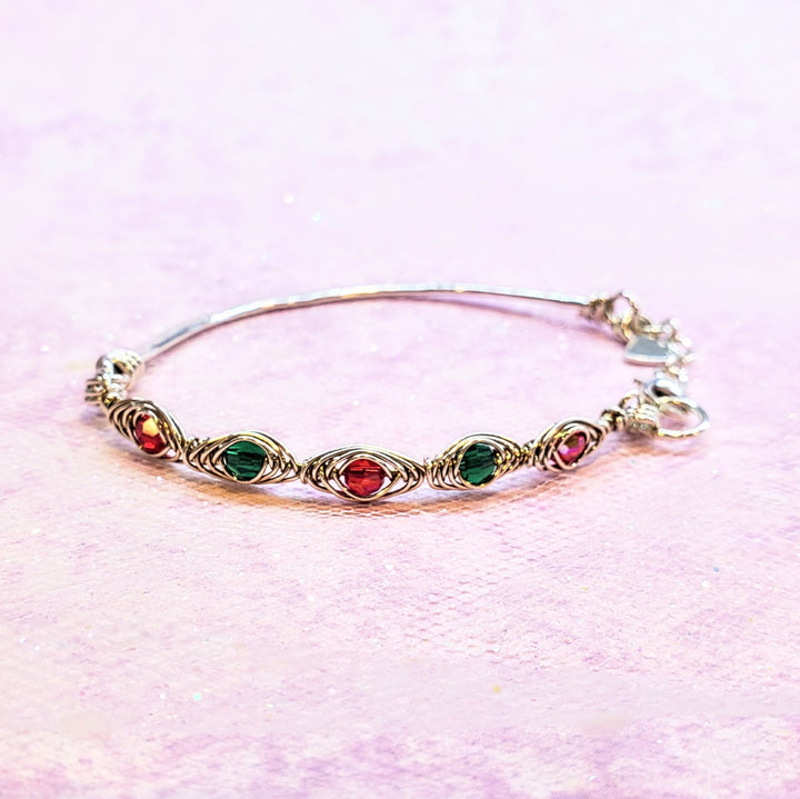AMD1155-3Limited Edition Christmas Bracelet Red Green Crystal BangleJewelryBracelet$ 93.00Alexa Martha Designs