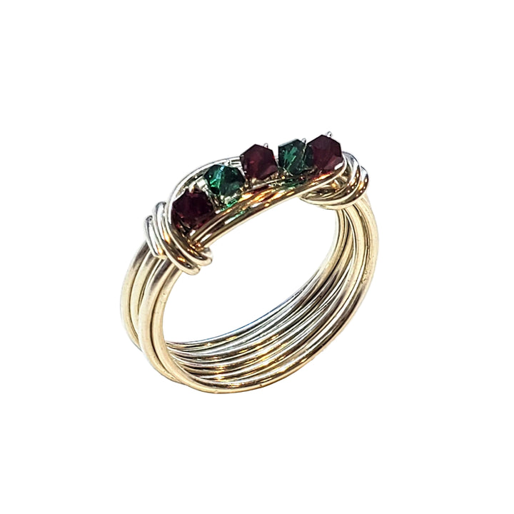 AMD1155-4Silver Wire Wrapped Christmas Ring Red Green 2025 EditionJewelryRing$ 66.00Alexa Martha Designs