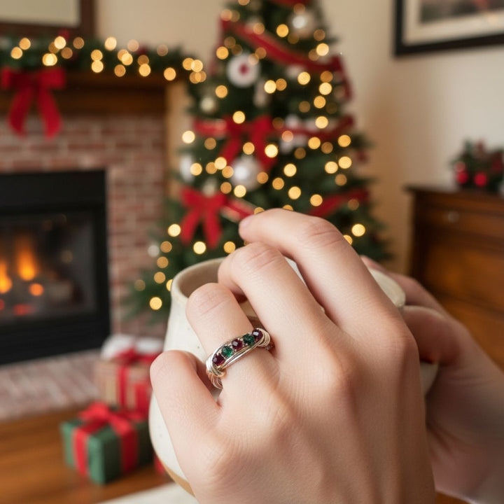 AMD1155-4Silver Wire Wrapped Christmas Ring Red Green 2025 EditionJewelryRing$ 66.00Alexa Martha Designs