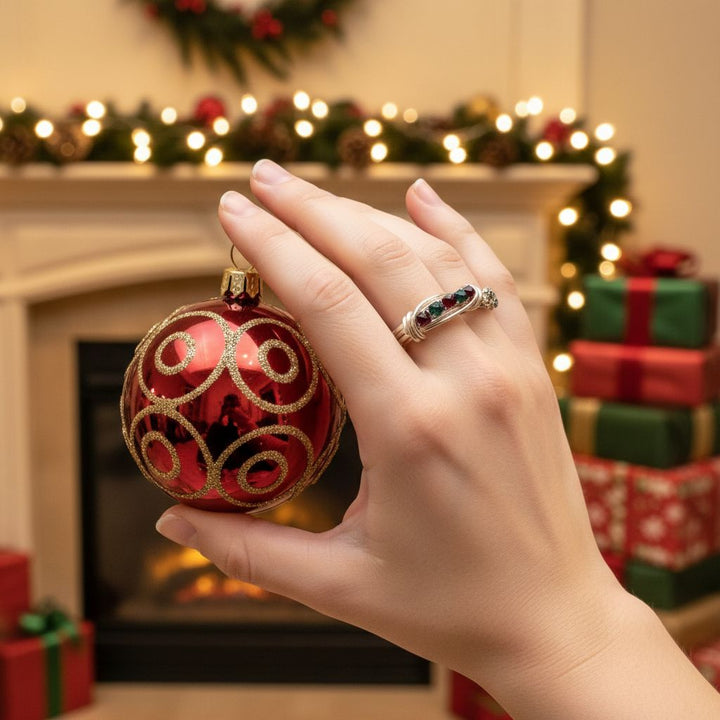 AMD1155-4Silver Wire Wrapped Christmas Ring Red Green 2025 EditionJewelryRing$ 66.00Alexa Martha Designs