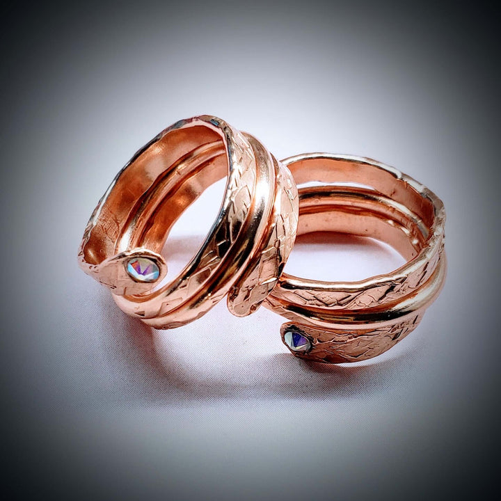 AMD1305-2Copper Crystal Wrap Ring Stackable - Unique DesignRingsRing$ 69.00Alexa Martha Designs