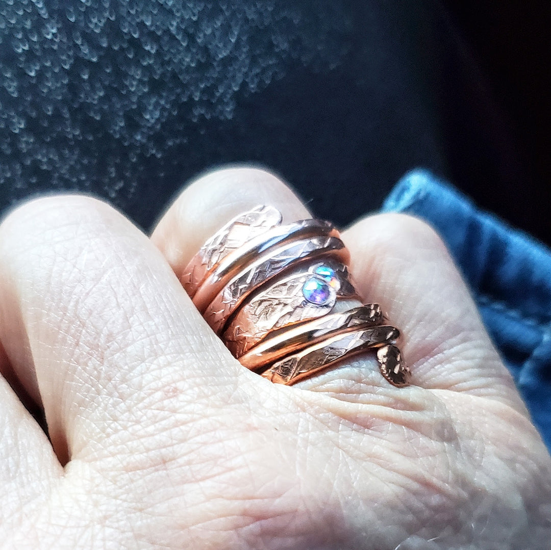 AMD1305Copper Crystal Wrap Ring Stackable - Unique DesignRingsRing$ 37.00Alexa Martha Designs