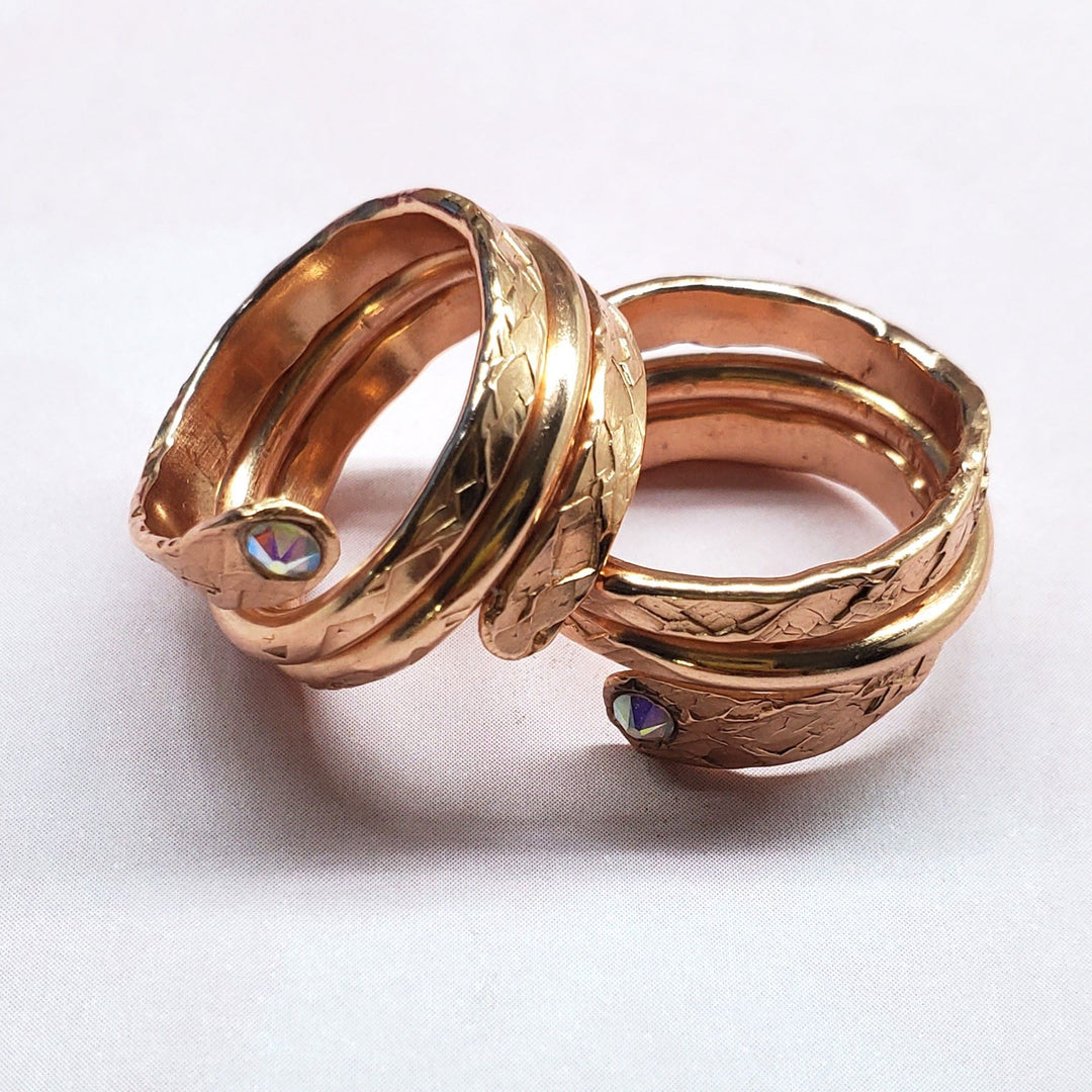 AMD1305Copper Crystal Wrap Ring Stackable - Unique DesignRingsRing$ 37.00Alexa Martha Designs