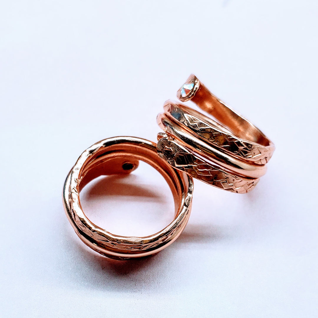 AMD1305Copper Crystal Wrap Ring Stackable - Unique DesignRingsRing$ 37.00Alexa Martha Designs