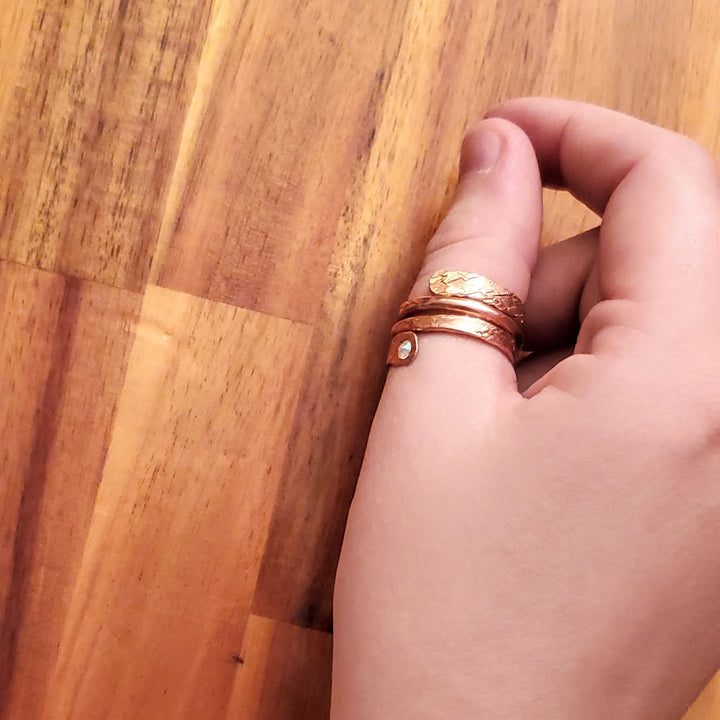 AMD1305Copper Crystal Wrap Ring Stackable - Unique DesignRingsRing$ 37.00Alexa Martha Designs