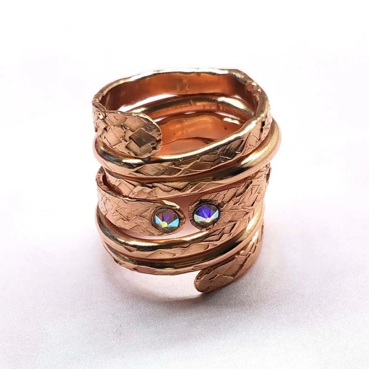 AMD1305Copper Crystal Wrap Ring Stackable - Unique DesignRingsRing$ 37.00Alexa Martha Designs
