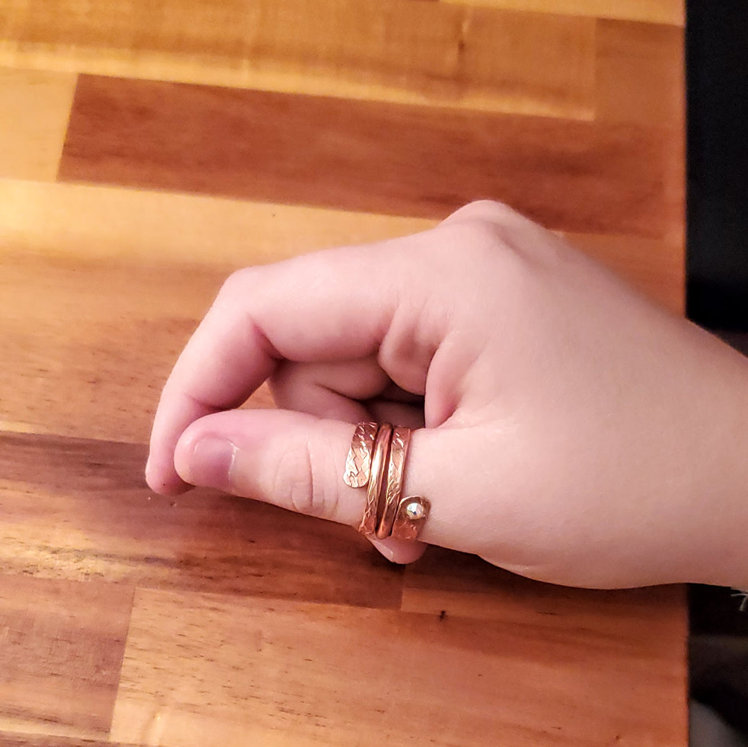 AMD1305Copper Crystal Wrap Ring Stackable - Unique DesignRingsRing$ 37.00Alexa Martha Designs