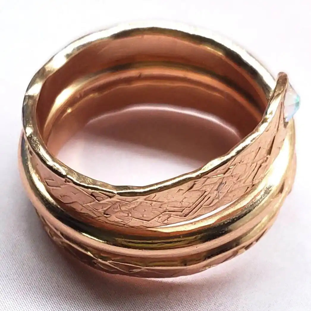 AMD1305Copper Crystal Wrap Ring Stackable - Unique DesignRingsRing$ 37.00Alexa Martha Designs