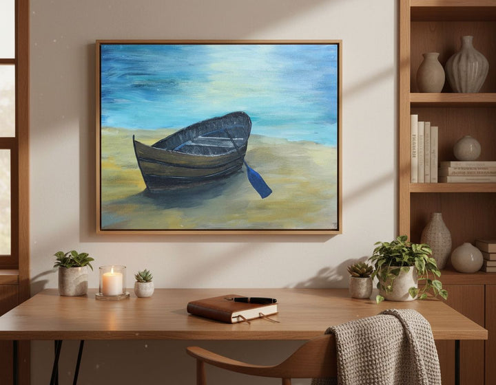 AMDP1000Original Acrylic Painting Fear Not 16x20 Boat Shore ArtStretched CanvasAcrylic Painting$ 145.00Alexa Martha Designs