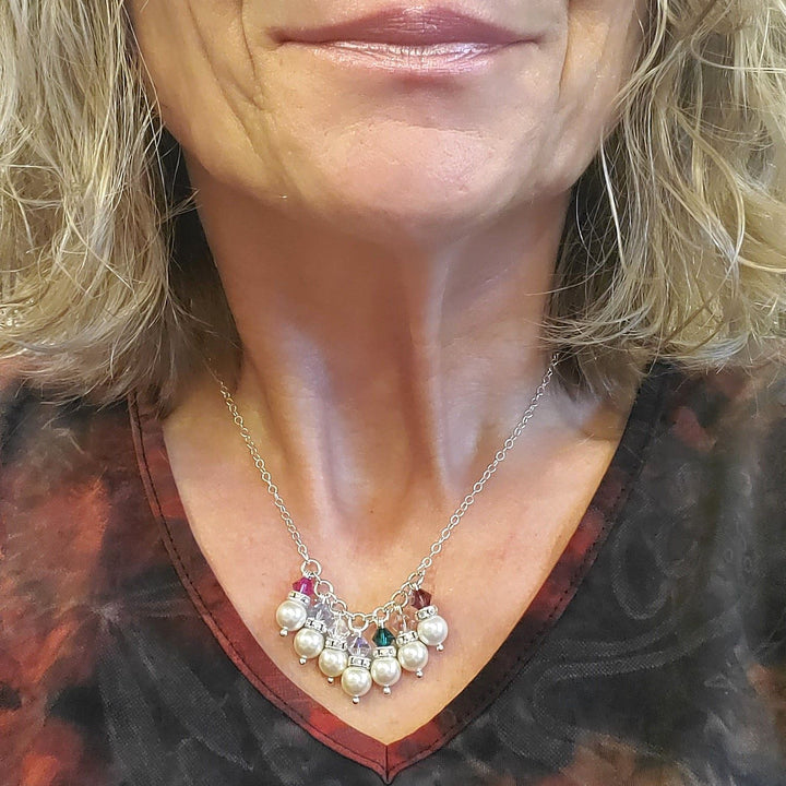 AMD1298Pearl Crystal Birthstone Necklace by Alexa MarthaJewelryNecklace$ 44.00Alexa Martha Designs