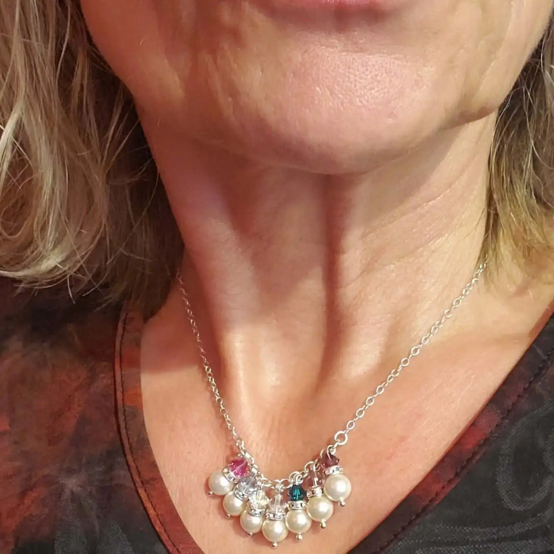AMD1298Pearl Crystal Birthstone Necklace by Alexa MarthaJewelryNecklace$ 44.00Alexa Martha Designs