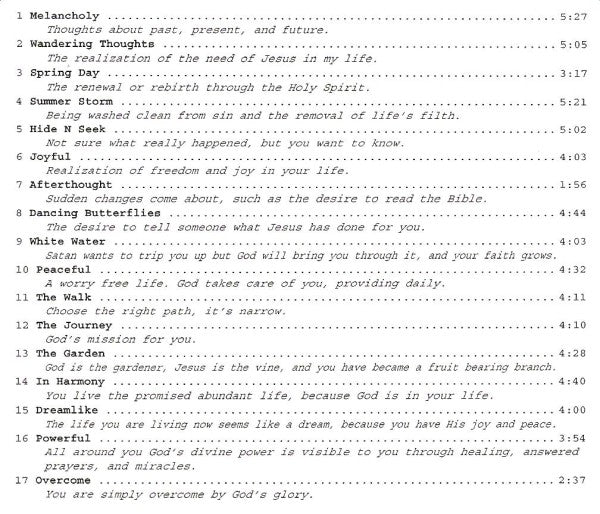 Piano Solos - My Walk With God-Spontaneous Creations 1Digital Music DownloadsDownload$ 9.99Alexa Martha Designs