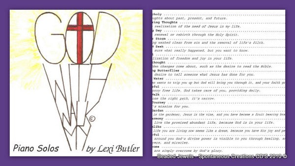 Piano Solos - My Walk With God-Spontaneous Creations 1Digital Music DownloadsDownload$ 9.99Alexa Martha Designs