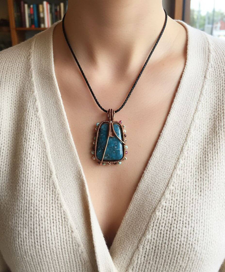 AMD1338Reversible Copper Wire Wrapped Dancing Ballerina PendantNecklacesNecklace$ 127.00Alexa Martha Designs