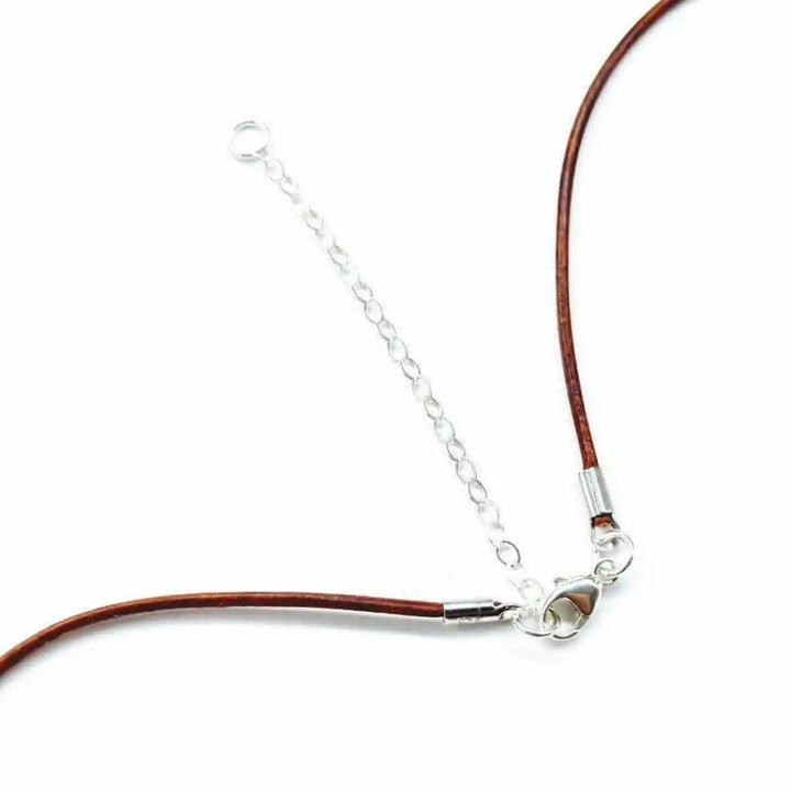 AMD1195 Silver Green Blue Shell Bead Charm LeatherJewelryNecklace$ 69.00Alexa Martha Designs