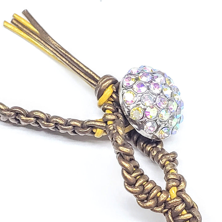 AMD1327Silver Spiral Twist Wrap Gemstone Lava Rock Macrame BlingNecklacesChoker$ 123.00Alexa Martha Designs