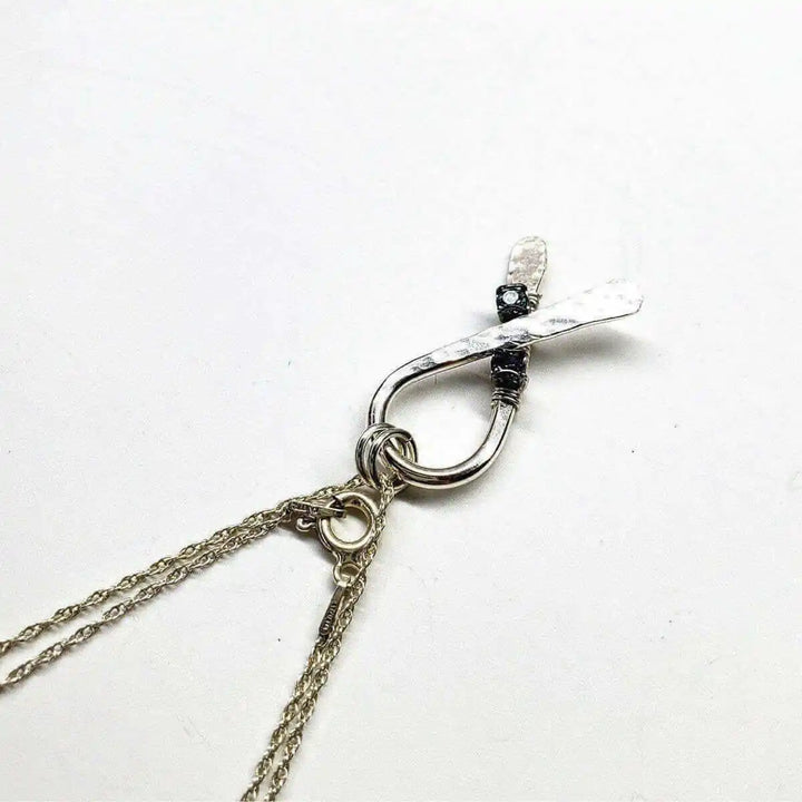 AMD1146Purple Teal Crystal Suicide Prevention Awareness Ribbon NecklaceJewelryNecklace$ 89.00Alexa Martha Designs