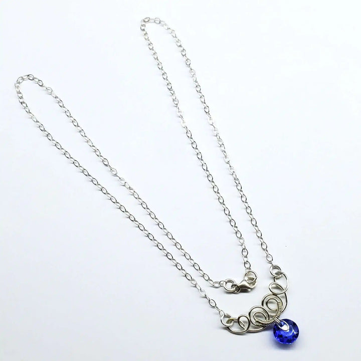 AMD1044-6Sterling Silver Sculpted Wire Jewelry Crystal NecklaceJewelryNecklace$ 47.00Alexa Martha Designs