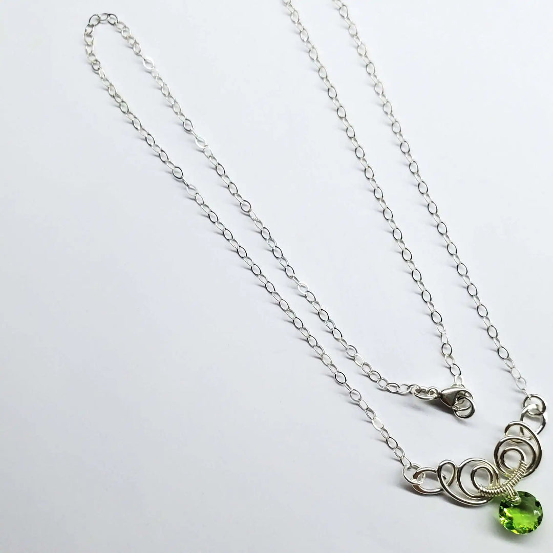 AMD1044Sterling Silver Sculpted Wire Jewelry Crystal NecklaceJewelryNecklace$ 47.00Alexa Martha Designs