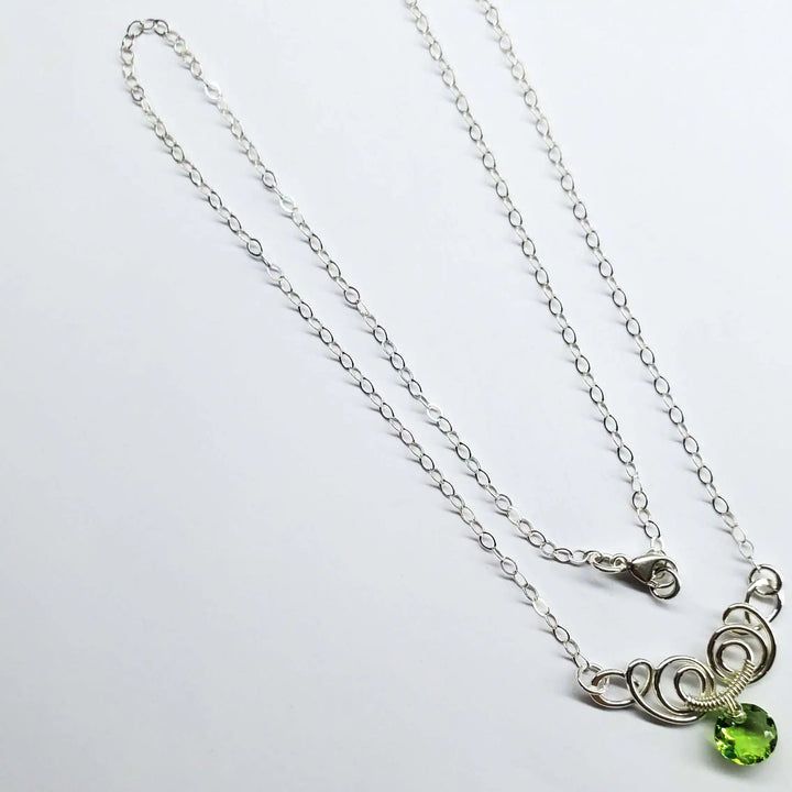 AMD1044Sterling Silver Sculpted Wire Jewelry Crystal NecklaceJewelryNecklace$ 47.00Alexa Martha Designs