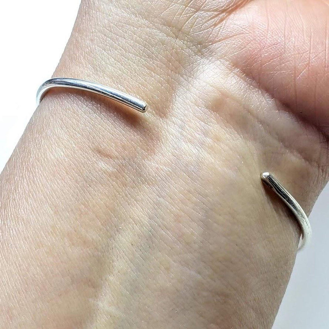 AMD1040Wire Wrapped Cancer Ribbon Cuff Bangle by Alexa MarthaJewelryBracelet$ 52.00Alexa Martha Designs