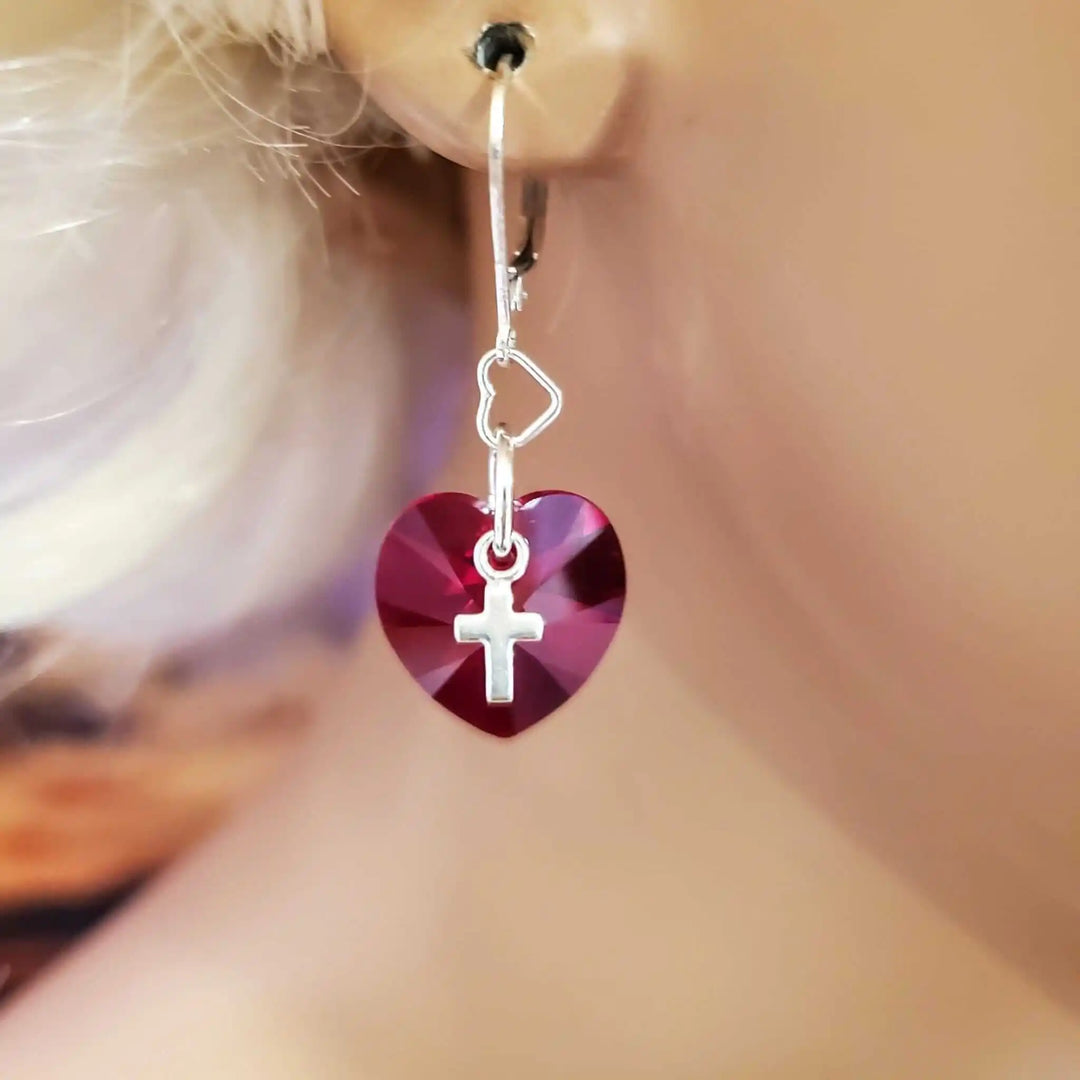 AMD1176Red Heart Crystal Earrings, Sterling Silver and SwarovskiEarringsEarrings$ 47.00Alexa Martha Designs